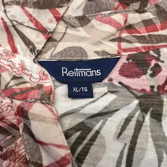 Reitmans Button Down Aztec Print Blouse, Size XL - Picture 4 of 5